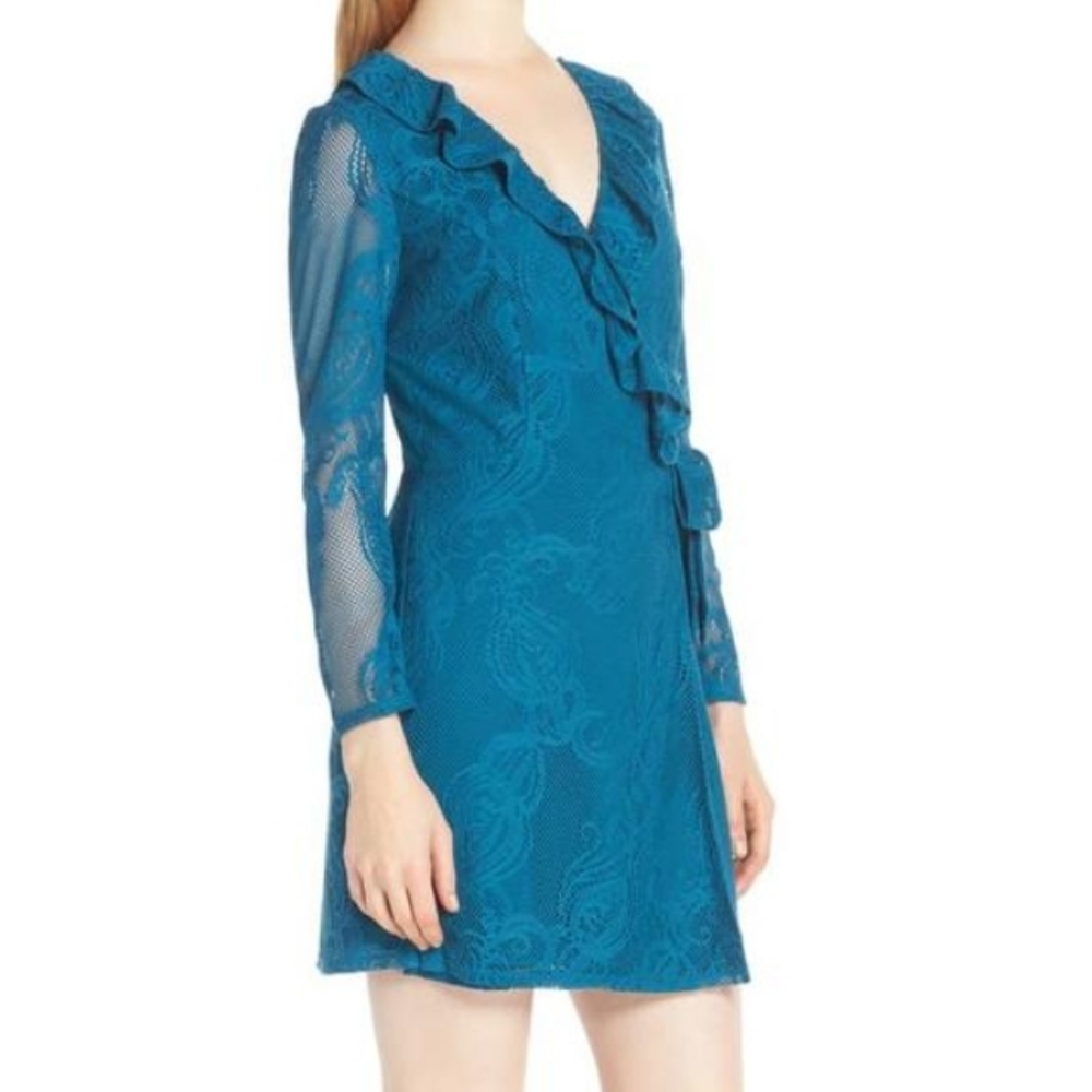 NWT Lilly pulitzer tiki wrap ruffle romper inky tidal jellyfish critter Crochet